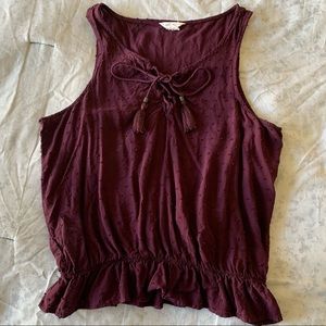 Maroon tank top